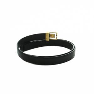 SAINT LAURENT PARIS プッシュピンバックル ベルト 80 ブラック 777894