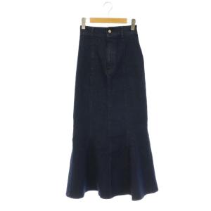Healthy DENIM ハイウエストレースアップスカート ロング マーメイド 1 ネイビー /DO