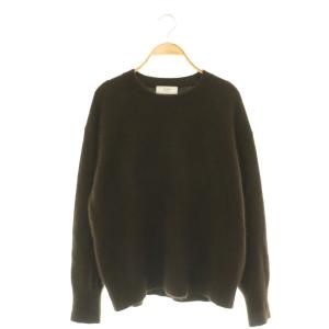 24AW フォックスウールカシミヤプルオーバー ニット セーター ダークブラウン /DF OS