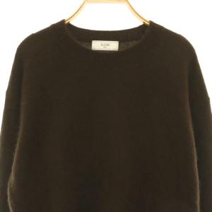 SLOBE IENA 24AW フォックスウールカシミヤプルオーバー ニット セーター ダークブラウン /DF OS