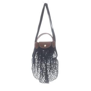 ル プリアージュ フィレ メッシュバッグ ショルダーバッグ ハンドバッグ 2way 紺 ネイビー 茶色