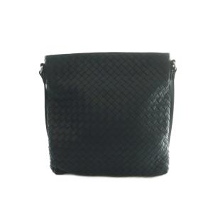 BOTTEGA VENETA イントレチャート ショルダーバッグ ネイビー
