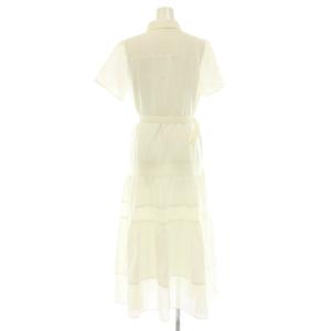 Diagram GRACE CONTINENTAL 24AW メッシュコンビシャツワンピース 半袖 ロング 38 オフホワイト /NR OS