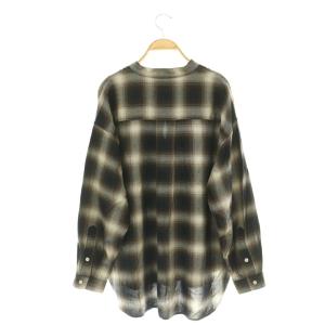 JOURNAL STANDARD 25AW スタンドプルオーバー シャツ F ブラウン マルチカラー /ES OS