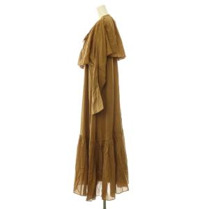 ADORE シフォンドビーワンピース ショートトップス セット ノースリーブワンピース ロング 38 キャメル /HS