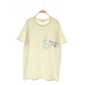 プリントTシャツ 半袖 クルーネック オーバーサイズ journal standard luxe取扱 ホワイト