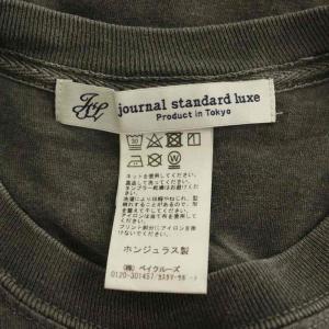 JOURNAL STANDARD LUXE 24SS LET'S LIVE ガーメントダイ プリントTシャツ オーバーサイズ ラメ M グレー /MY