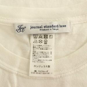 JOURNAL STANDARD LUXE 24SS LET'S LIVE ガーメントダイ プリントTシャツ オーバーサイズ ラメ M ホワイト /MY