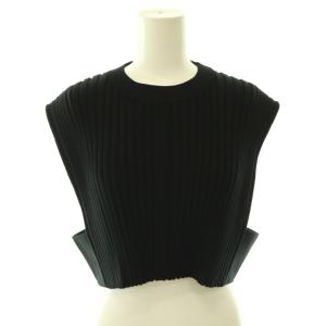 WIDE RIBBED CROPPED VEST ベスト ニット ワイドリブ クロップド プルオーバー