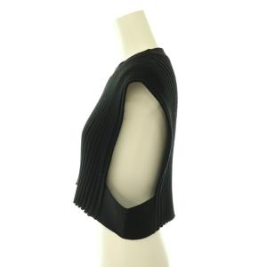 HYKE WIDE RIBBED CROPPED VEST ベスト ニット ワイドリブ クロップド プルオーバー