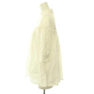 Scye 60/1Linen Cambric Tucked Blouse Half Sleeve ブラウス タック