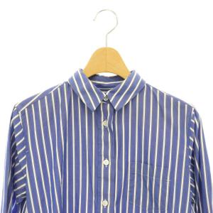 sacai シャツ ストライプ柄 長袖 1 ブルー ホワイト /ES OS