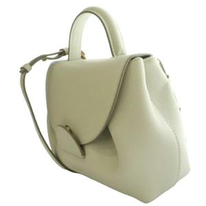 POLENE Numero Un Nano バッグ 2WAY ハンド ショルダー レザー グレー
