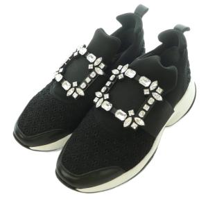 ROGER VIVIER VIV RUN スニーカー ビジュー 36.5 ブラック