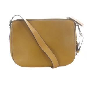 FURLA レザー ショルダーバッグ ロゴ 茶色 ブラウン /SR