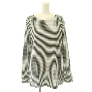 COCO Stripe Tシャツ No5 カットソー ボーダー 長袖 ブラック ホワイト /HK OS