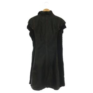 me ISSEY MIYAKE デニムベスト ロング ジップアップ ネイビー ブラック MI94FK482 /DO OS