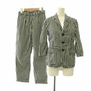 AD2008 セットアップ ジャケット パンツ XS ブラック ホワイト 1C-J019 1C-J020