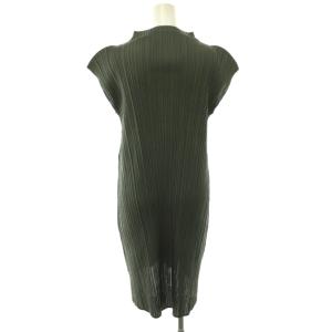 PLEATS PLEASE ISSEY MIYAKE ハイネックワンピース 3 チャコールグレー