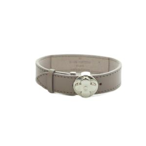 グッドラックブレス ブレスレット レザー グレー M34448