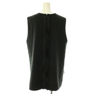 ADORE 24AW ウールカシミヤ プルオーバー カットソー ノースリーブ 38 ダークグレー /HK OS