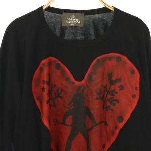 VIVIENNE WESTWOOD MAN CLOWN HEART ビッグTシャツ カットソー F 黒 ブラック 赤 レッド /CX OS