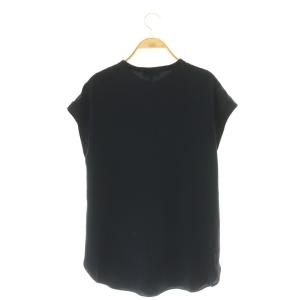 Theory Powder Crepe UTL Shirt F ブラウス フレンチスリーブ S ネイビー /DF OS