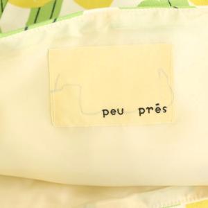 peu pres 花柄 ノースリーブ ワンピース スクエアネック F 黄色 イエロー マルチカラー /CX OS