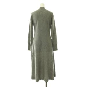 ANAYI 24AW メリノウールショルダースリットワンピース ニット プルオーバー 36 グレー /CX OS
