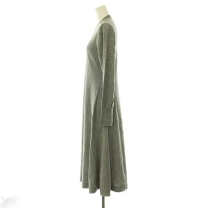 ANAYI 24AW メリノウールショルダースリットワンピース ニット プルオーバー 36 グレー /CX OS