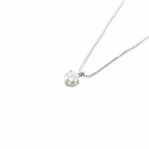 ネックレス K18WG ダイヤ0.3ct ホワイトゴールド
