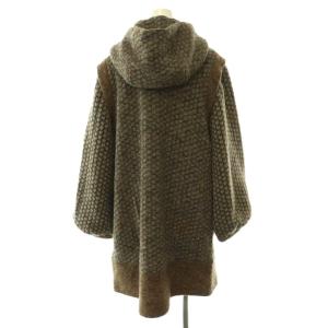 TSUMORI CHISATO ウール コートフード アウター ロング 2 グレージュ /HS OS