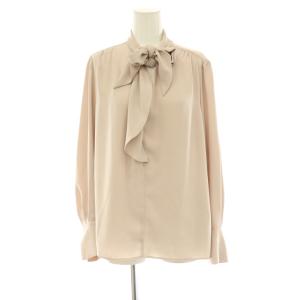 24AW ロイヤルサテンボウタイブラウス 長袖 プルオーバー F ピンク /NR OS