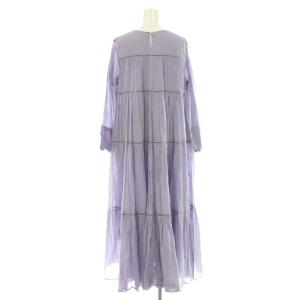 NE QUITTEZ PAS! Cotton Voile Tiered Maxi Dress ワンピース ラベンダー