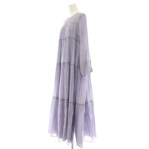NE QUITTEZ PAS! Cotton Voile Tiered Maxi Dress ワンピース ラベンダー