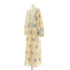 NE QUITTEZ PAS! 25AW CrimpCotton Flower PrintYoke Embroidery Dress