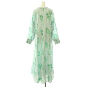 NE QUITTEZ PAS! 25SS Cotton Jacquard Lily Print Flare Dress ワンピース