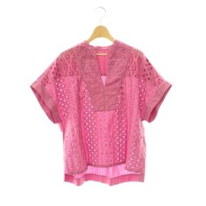 Border Hemla French Sleeve Blouse ブラウス シャツ カットワーク プルオーバー