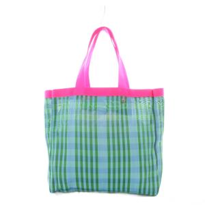 パサンドバイ Pasand by Multi Stripe Mesh トートバッグ Green 緑 グリーン