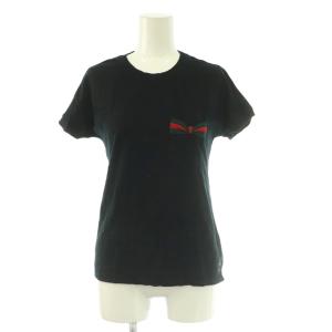 シェリーライン Tシャツ S 黒 ブラック リボン 半袖 /BB
