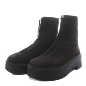 ZIPPED BOOT スエード 36 ダークブラウン