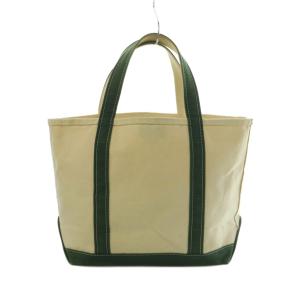 L.L.BEAN キャンバストートバッグ 緑 グリーン アイボリー /MI OS SH