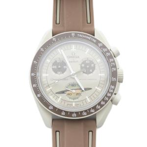Swatch MISSION TO SATURN クォーツ 腕時計 ブラウン S033t100