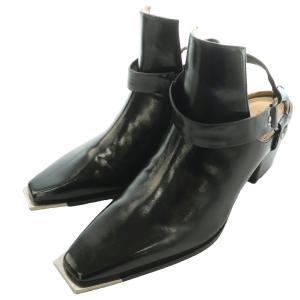 25AW バックル アンクル シューズ BUCKLE ANKLE SHOES ショートブーツ M 黒 ブラック