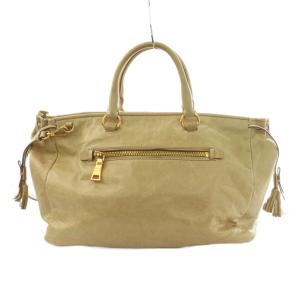 PRADA 2WAY ハンドバッグ2WAY レザー ベージュ