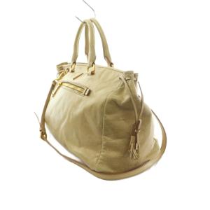 PRADA 2WAY ハンドバッグ2WAY レザー ベージュ