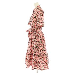 kate spade new york 花柄ワンピース 半袖 2 ピンク マルチカラー /ES OS