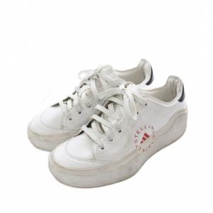 adidas by Stella McCartney Court スニーカー シューズ 24cm 白 ホワイト 厚底スニーカー ロゴ HQ1056 /RI OS