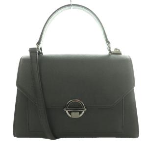 Eleonora レザーハンドバッグ 2WAY ブラック