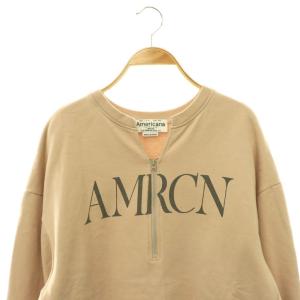 AMERICANA 26SS SALON adam et rope 別注 ロゴジップスウェット トレーナー プルオーバー ハーフジップ